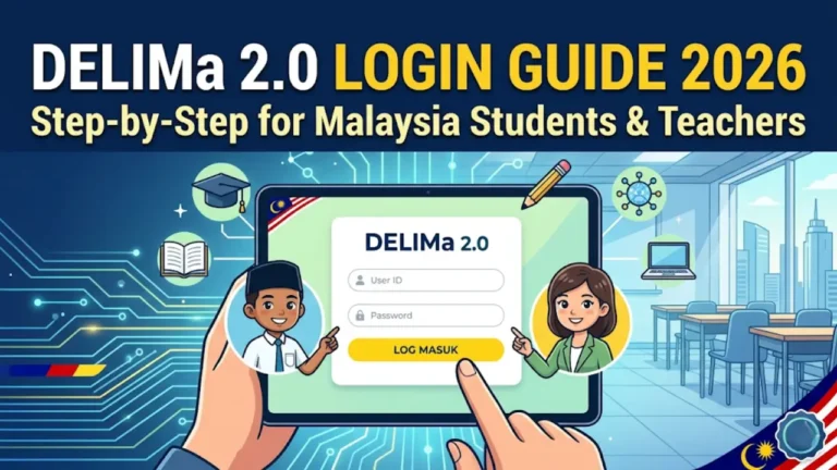 Langkah Demi Langkah Log Masuk DELIMa 2.0 untuk Murid & Guru 2026